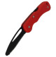 697 Rescue 2 knife - Black Inox - Blade Length: 8cm -Red Color KV-A697RSC-Y - AZZI SUB (ONLY SOLD IN LEBANON)